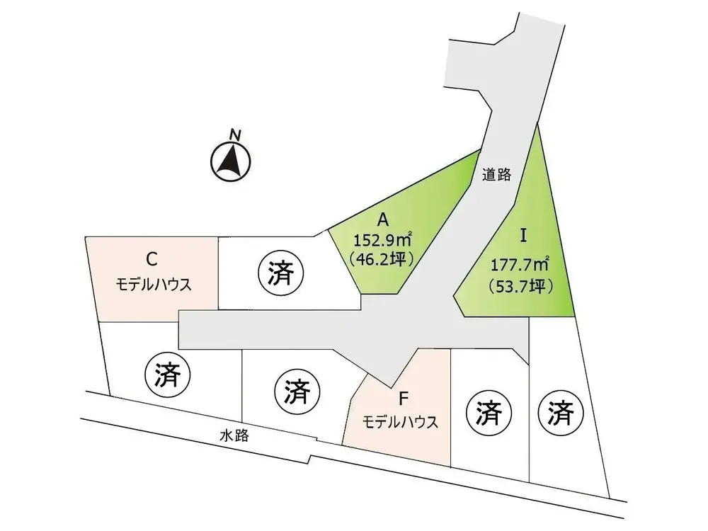 安城市二本木　区画図