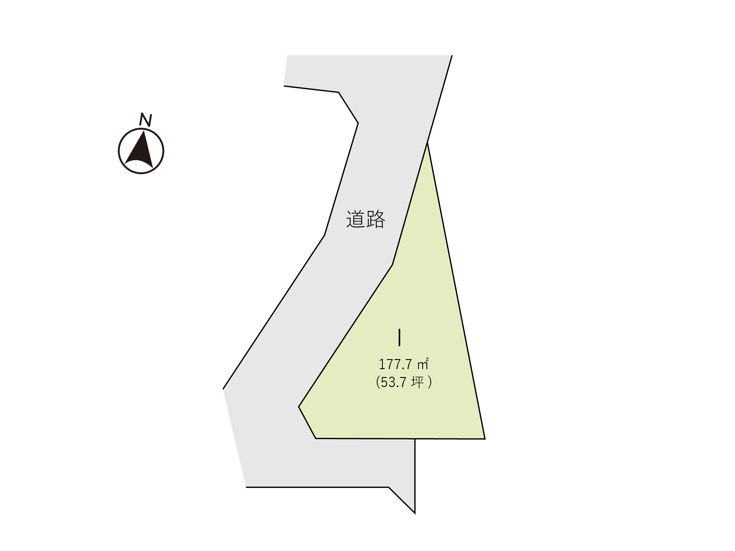 安城市二本木町　住宅用地　区画図