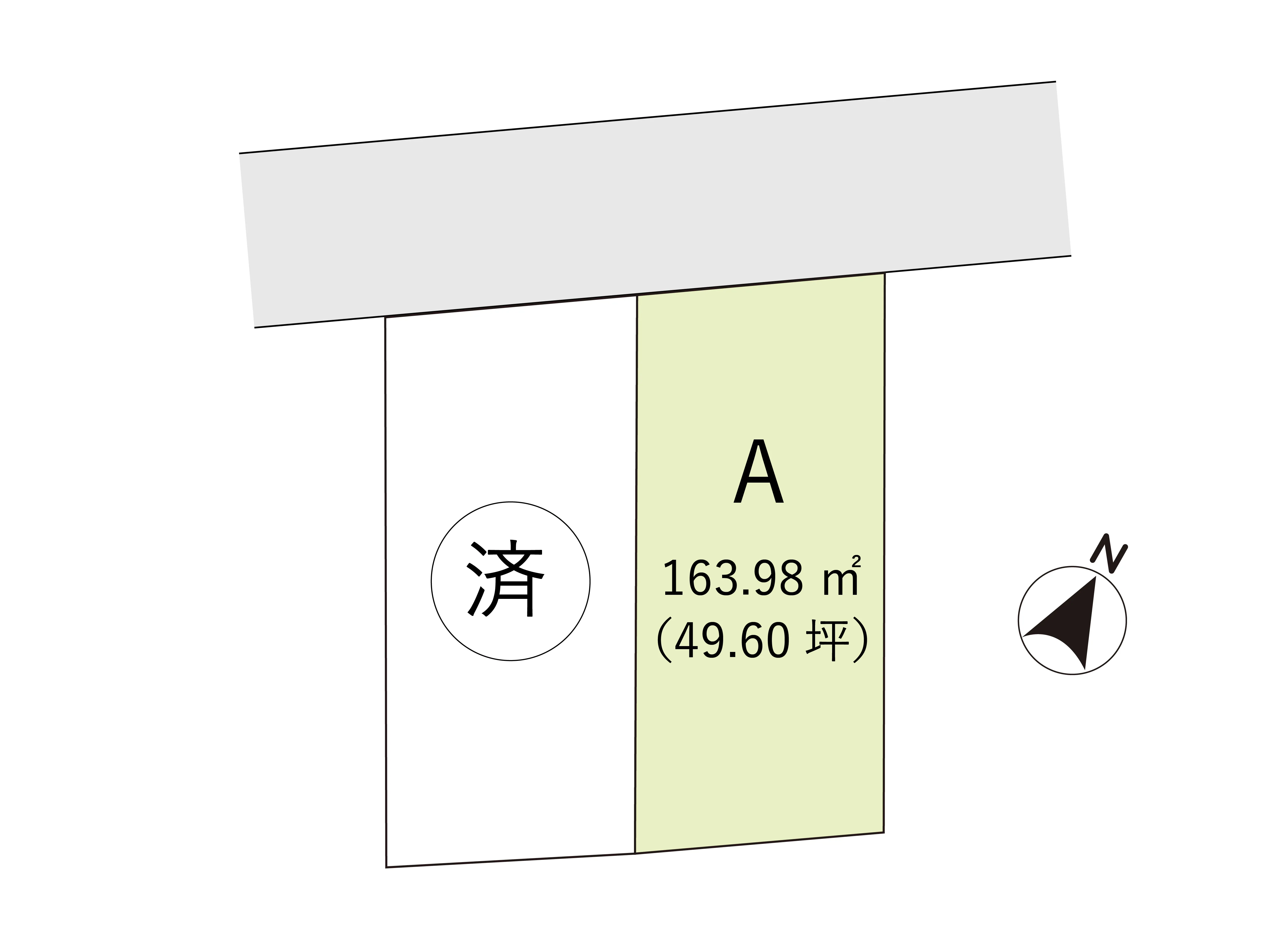 刈谷市半城土 住宅用土地 　区画図
