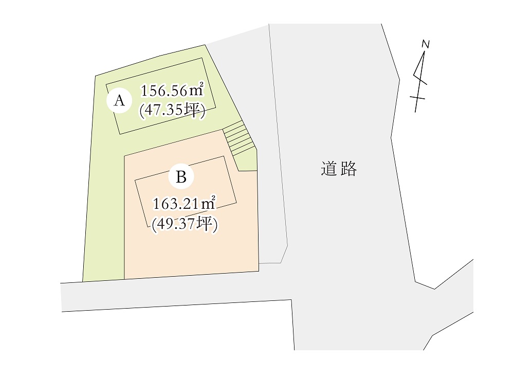 福岡町　区画図