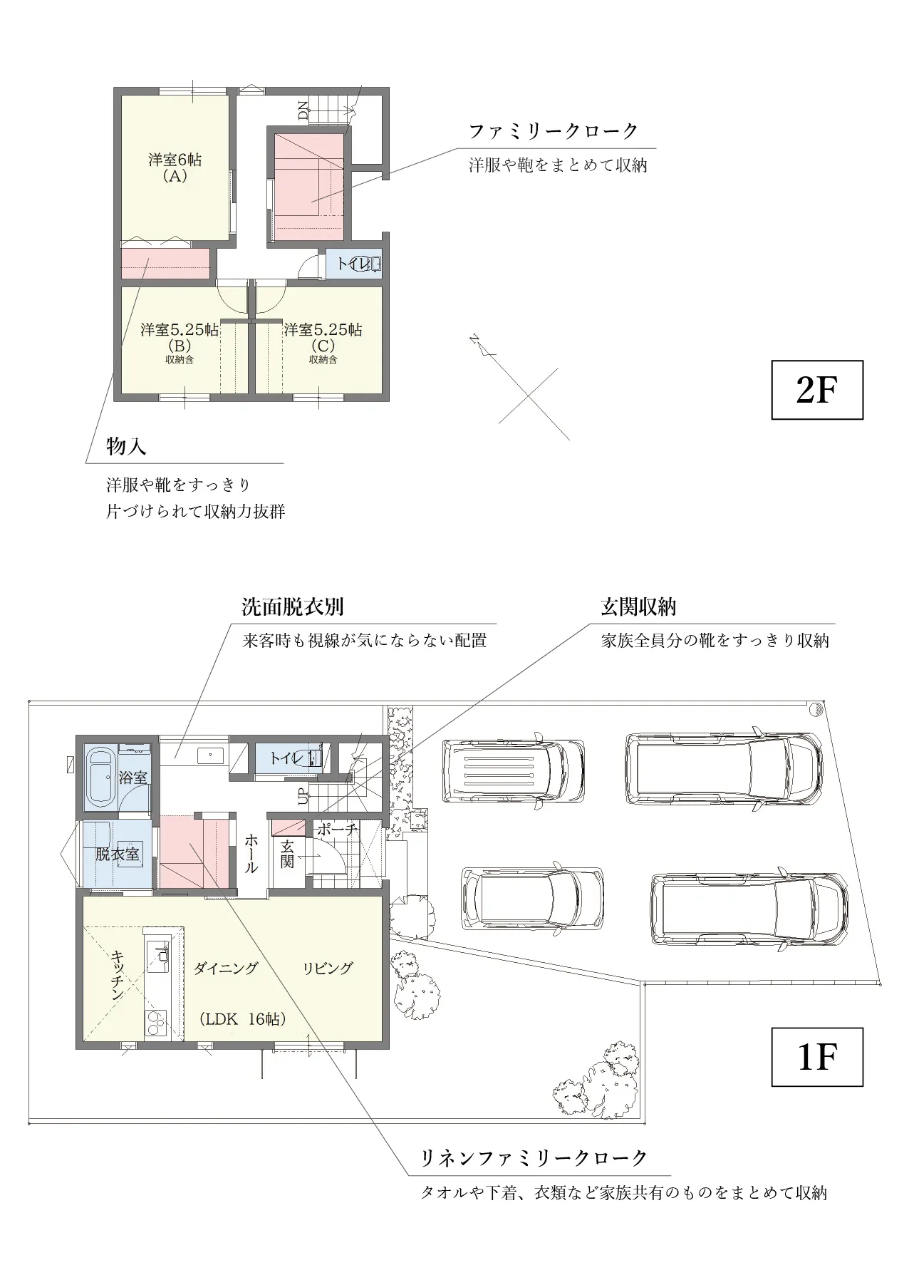 岡崎市下佐々木町モデルハウス　間取り図