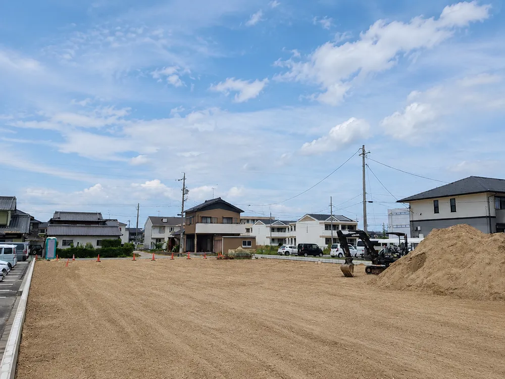 岡崎市牧御堂町の分譲土地　現地