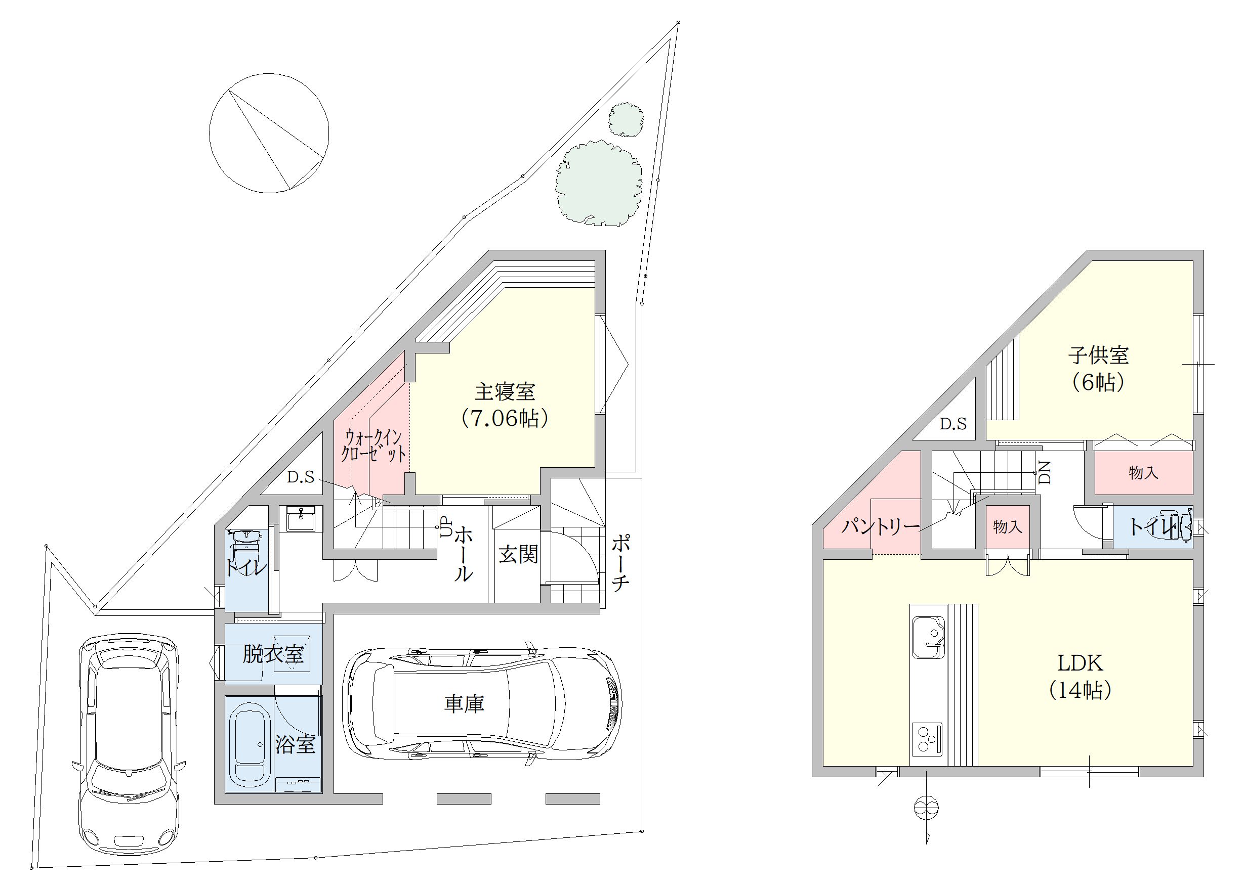 刈谷市東境町　間取り案１