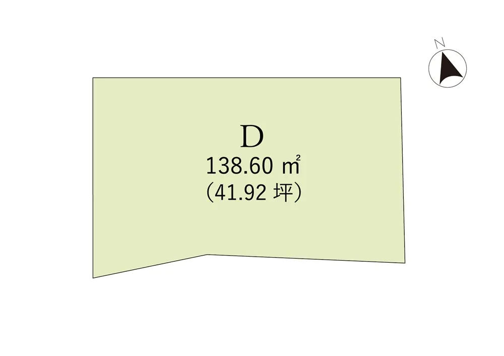 岡崎市森越町の土地 区画図