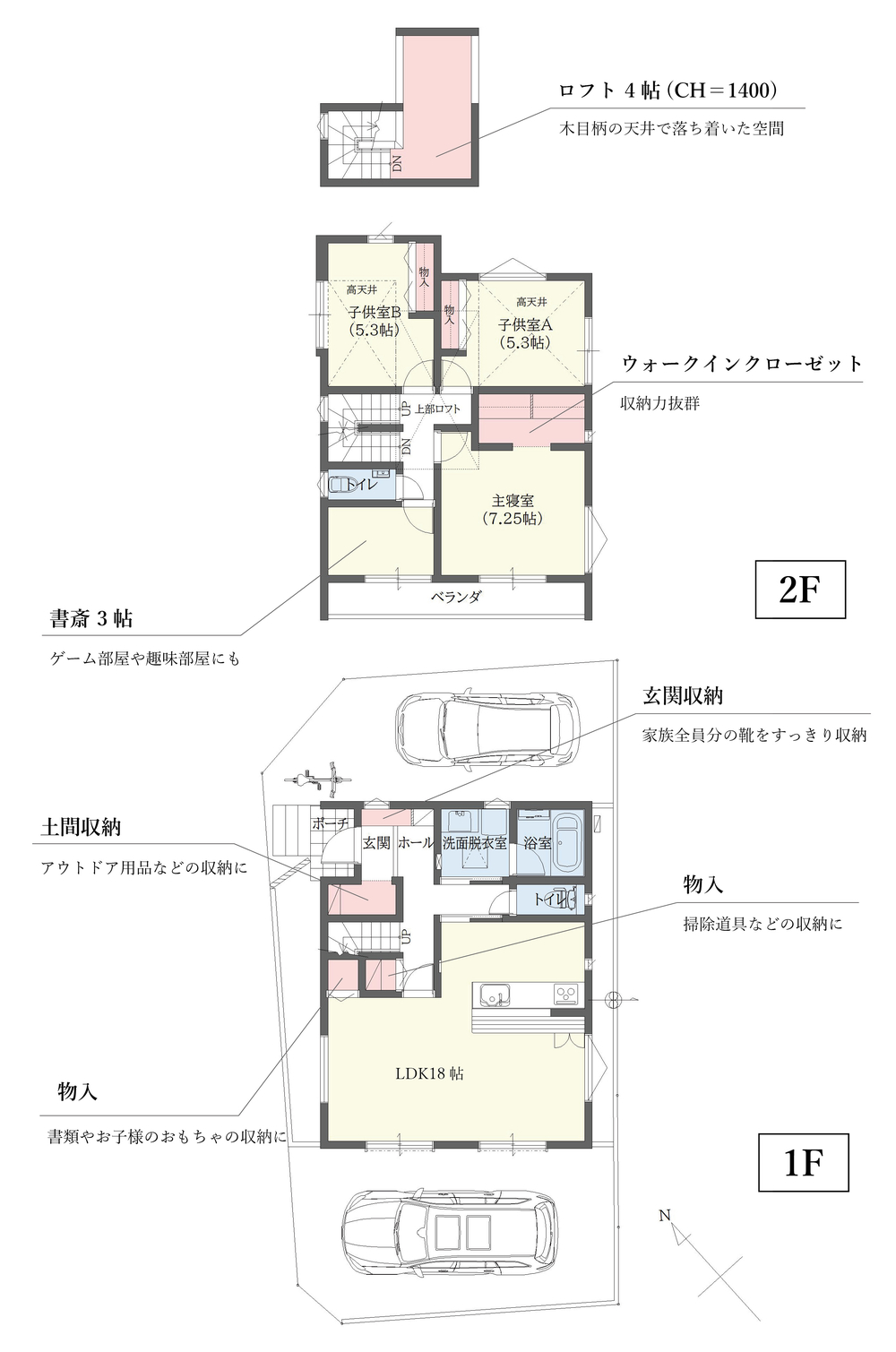 岡崎市矢作町　Ｅ棟　間取り図