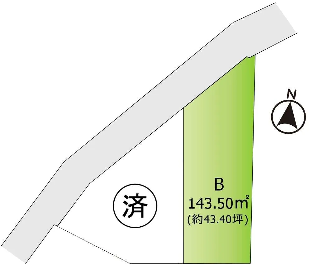 知立市谷田町　区画図
