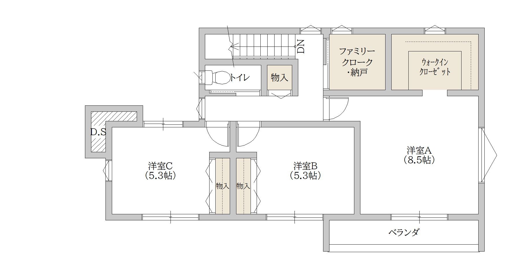 豊田市大林町　平面図２F