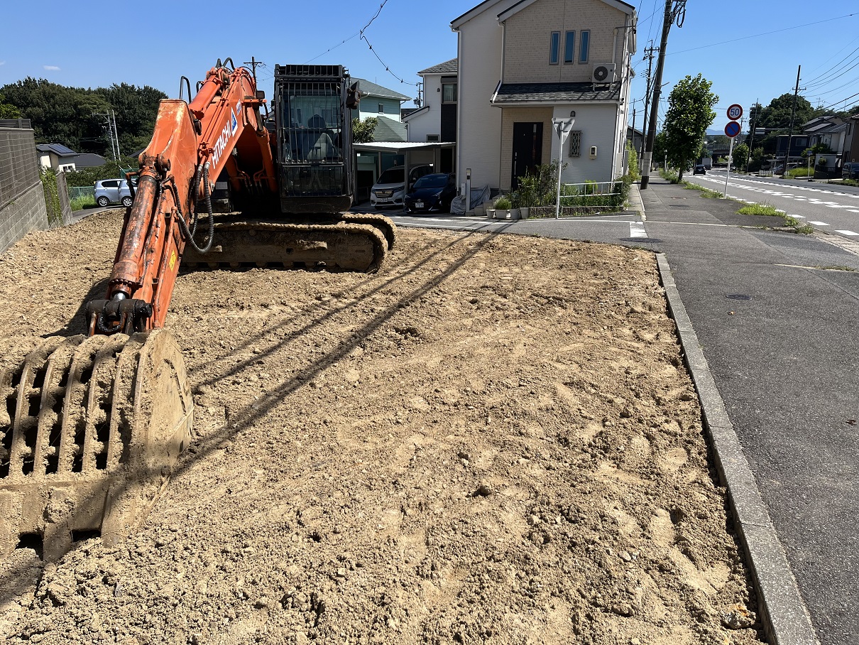 豊田市永覚町の土地　造成中１