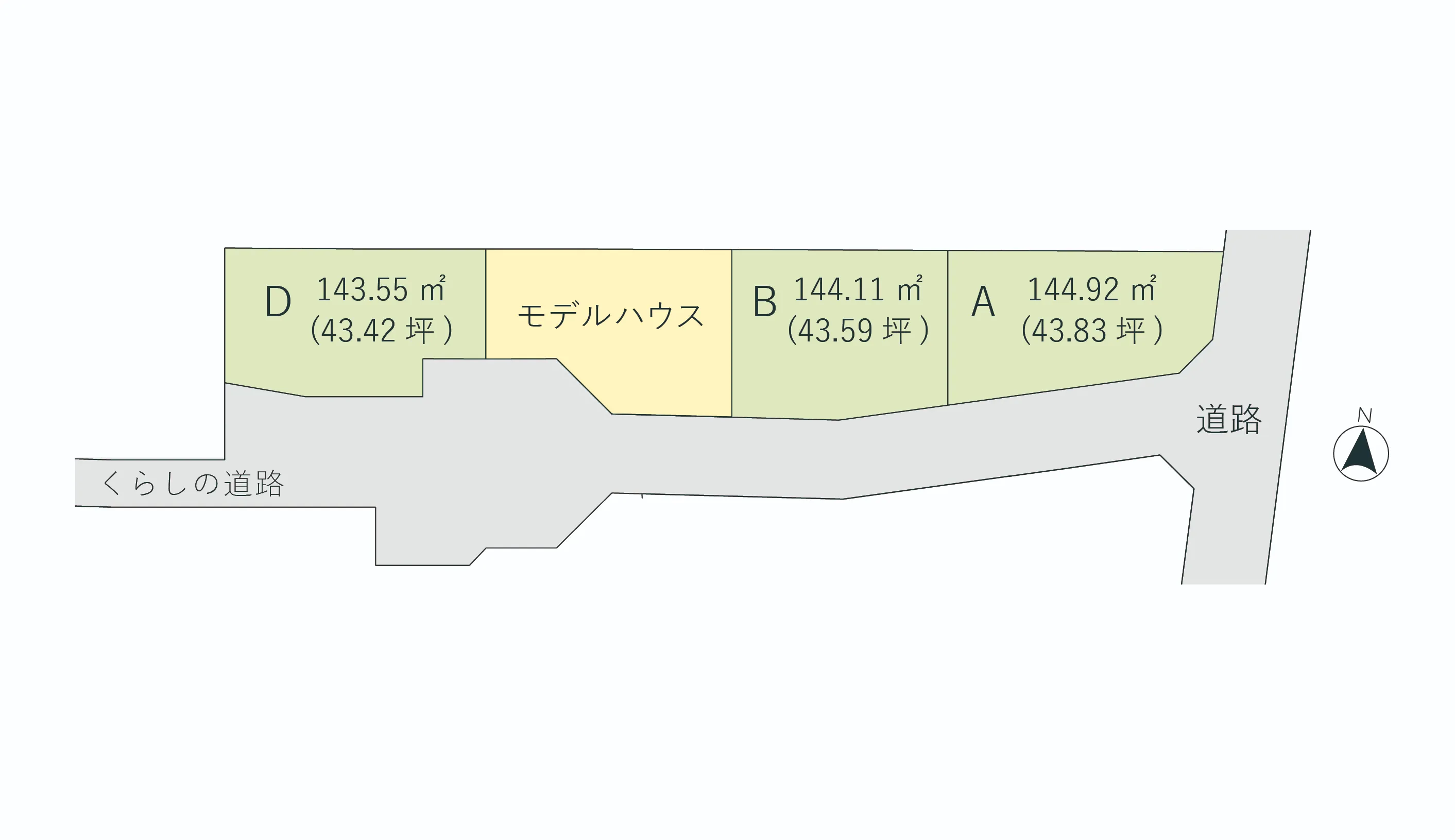 豊田市豊栄町の土地　区画図