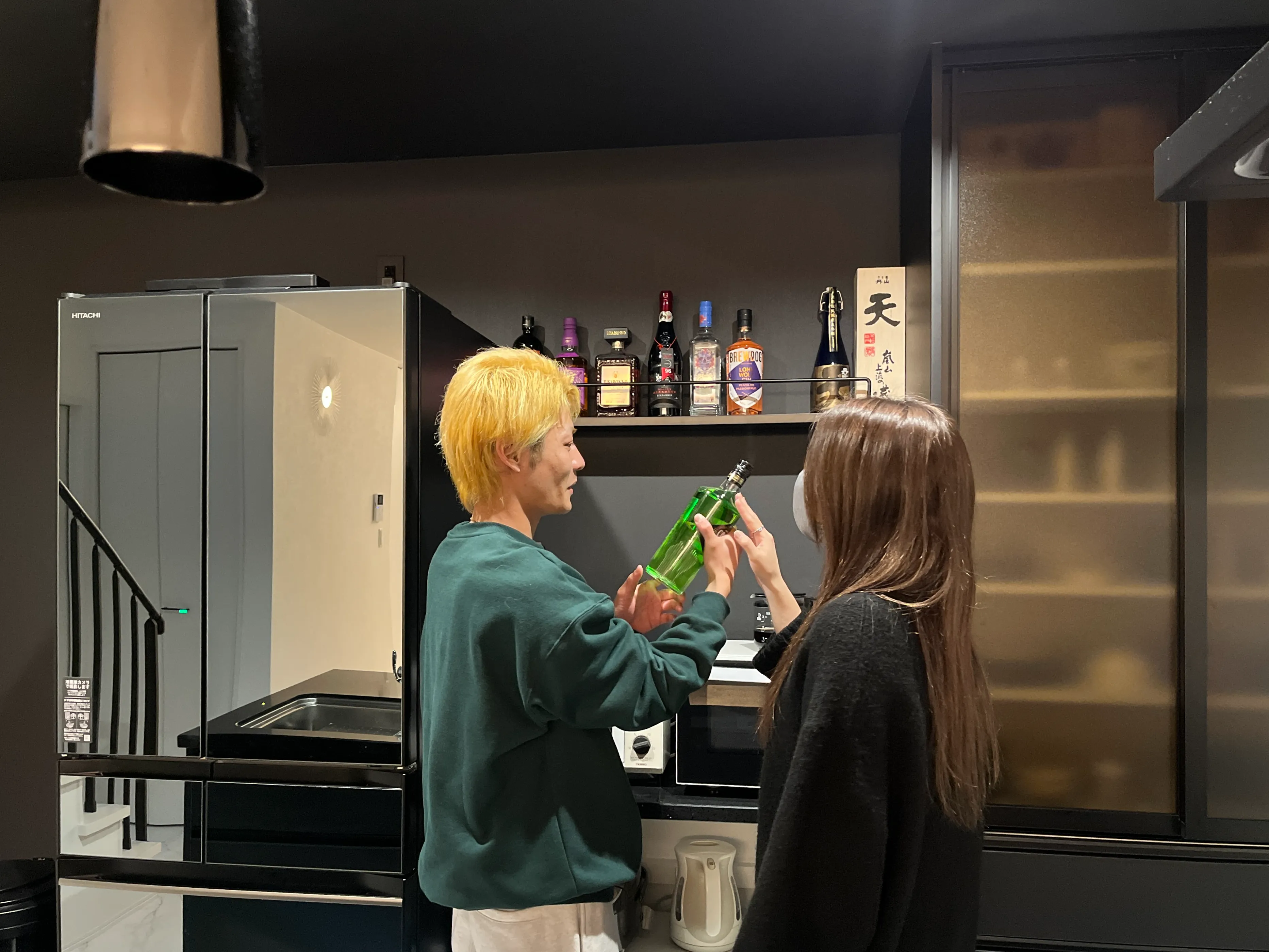 お酒ディスプレイ棚